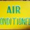 1940-50s Folk Art AIR CONDITIONED Sign