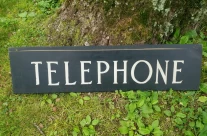 1910s TELEPHONE SIGN